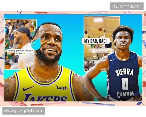 詹姆斯父子同台将成现实布朗尼正式宣布参加NBA选秀